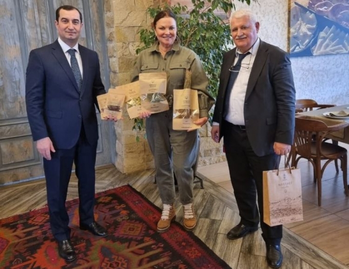 Heidi Kuhn, founder of Roots of Peace, visited Shamakhi