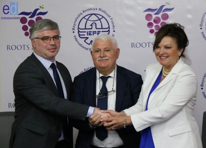 MoU signed between Roots of Peace and the International Eurasia Press Fund - PHOTOS